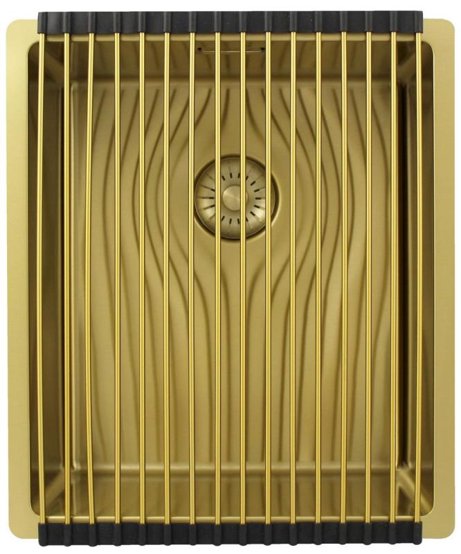 Pure.Sink Exclusivo Arany mosogató 34x40 cm 10mm sugár alulról, lapos építésű és felépített PEX3440-60