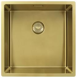 Pure.Sink Exclusivo Arany mosogató 40x40 cm 10mm sugár alulról, laposan és felülről PEX4040-60