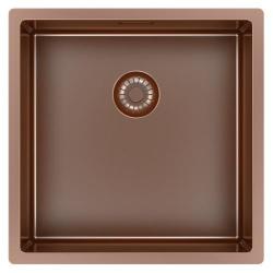Pure.Sink Exclusivo Réz mosogató 40x40 cm 10mm sugárzó alulról, lapos beépítés és felületi beépítés PEX4040-62
