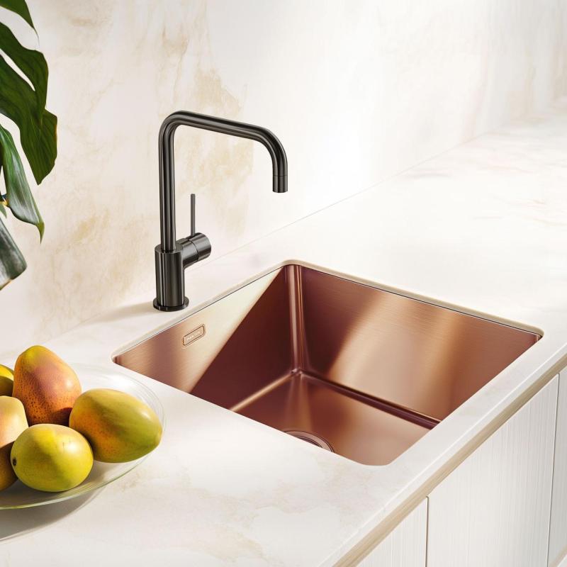 Pure.Sink Exclusivo Réz mosogató 40x40 cm 10mm sugárzó alulról, lapos beépítés és felületi beépítés PEX4040-62