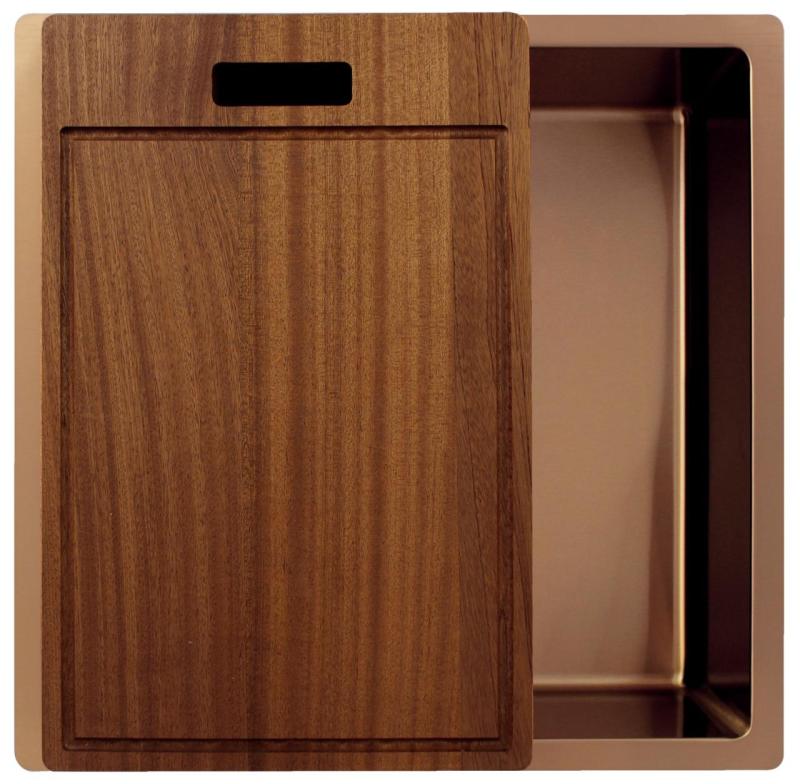 Pure.Sink Exclusivo Réz mosogató 40x40 cm 10mm sugárzó alulról, lapos beépítés és felületi beépítés PEX4040-62