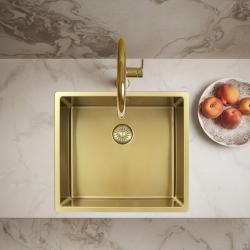 Pure.Sink Exclusivo Arany mosogató 45x40 cm 10mm sugár beépített, lapos beépítésű és felépítő PEX4540-60