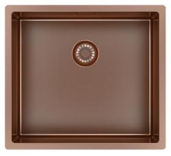 Pure.Sink Exclusivo Réz mosogató 45x40 cm 10mm sugarú alulról, laposan és felülről építve PEX4540-62