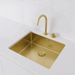 Pure.Sink Exclusivo Arany mosogató 50x40 cm 10mm rádiusz alulról, lapos szerkezet és felület PEX5040-60