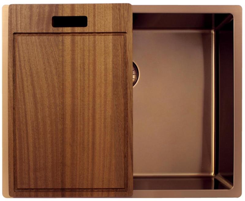 Pure.Sink Exclusivo Réz mosogató 50x40 cm 10mm sugárzó alulról, laposan és felülről PEX5040-62