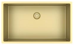 Pure.Sink Exclusivo nagy arany mosogató 70x40 cm 10mm sugár alulról, lapostetőn és felülről PEX7040-60