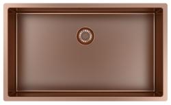 Pure.Sink Exclusivo nagy Réz mosogató 70x40 cm 10mm sugárzás alulról, lapos beépítés és felépítés PEX7040-62