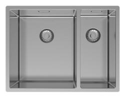 Pure.Sink Exclusivo RVS 1,5 másfél mosogató 34+18 cm 10mm sugár PEX341840-02