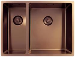 Pure.Sink Exclusivo Réz 1,5 másfél mosogató 18+34cm 10mm sugár PEX183440-62