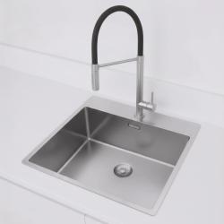 Pure.Sink Exclusivo RVS mosogató 54x52cm Tapwing csaplyukbankkal 10mm sugárban PEX5040T-02