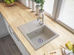 Graniteland Nex gránit bézs mosogató csepegtetővel 574x464 mm 1208971429