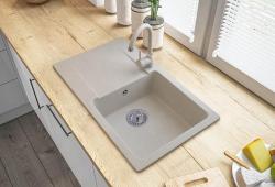 Graniteland Liri Gránit Beige mosogató csepegtetővel 765x448 mm 1208971439