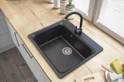 Graniteland Vastone Granit Mosogató 619x522 mm Arduin mészkő kinézet Felépítés csaptelepfurattal és rozsdamentes acél dugóval 1208971442