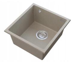 Graniteland Miniva Gránit Mosogató Beige Alulról Szerelhető 385x410 mm 1208971451
