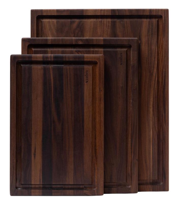 Woodsea Butcher Groove L - Diófa Vágódeszka lécsatornával 60x45 cm 1208971536