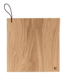 Woodsea Chop-Chop Oak S - Tölgyfa vágódeszka 25x24cm bőr fogantyúval 1208971539
