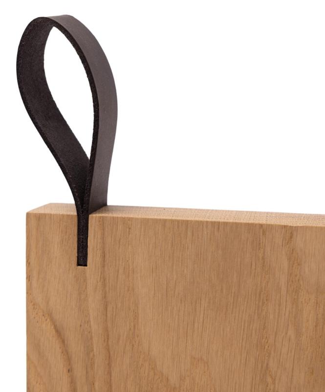 Woodsea Chop-Chop Oak XL - Tölgyfa vágódeszka 50x24cm bőr fogantyúval 1208971542