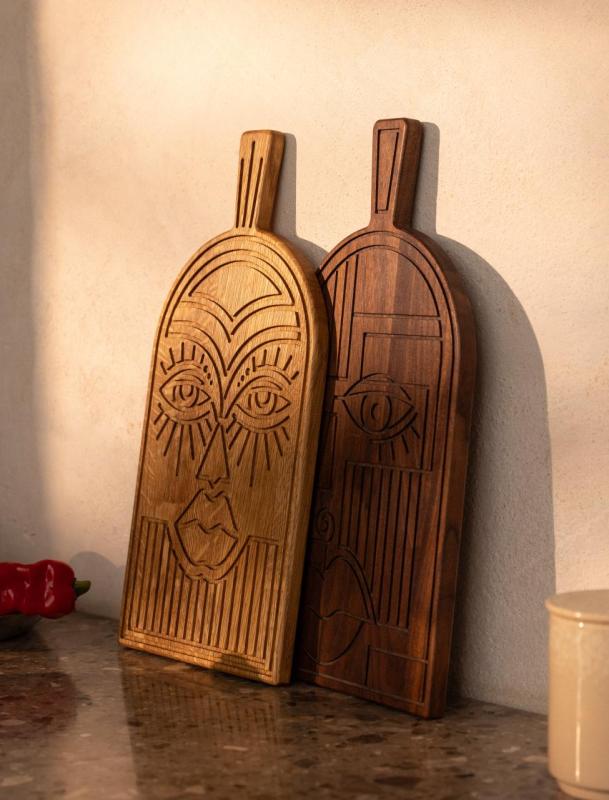 Woodsea Maszk Dió - Diófa Maszk vágó- és szolgálótálca 38x19 cm 1208971561