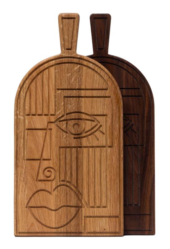 Woodsea Mask Oak - Tölgyfa Maszk vágó- és szolgálódeszka 38x19 cm 1208971562