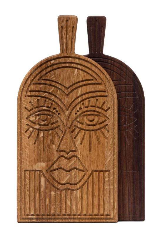 Woodsea Mask Oak - Tölgyfa Maszk vágó- és szolgálódeszka 38x19 cm 1208971562