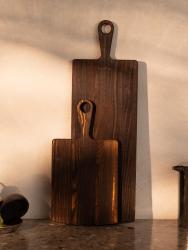 Woodsea Pine Burned M - Fenyőfa vágódeszka 20x62 cm 1208971576