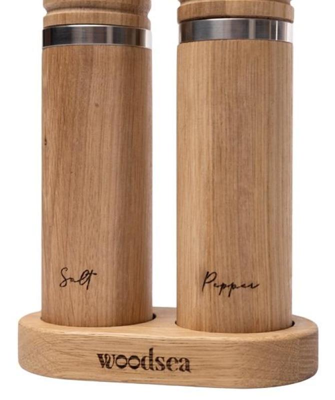 Woodsea Spice - Tölgyfa bors- és sómalom készlet Ø5x28 cm 1208971597