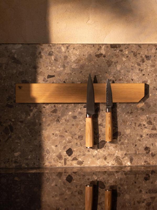 Woodsea Tartsd a Késemet - Tölgyfa Kés Tartó Fal 40x6 cm 1208971598