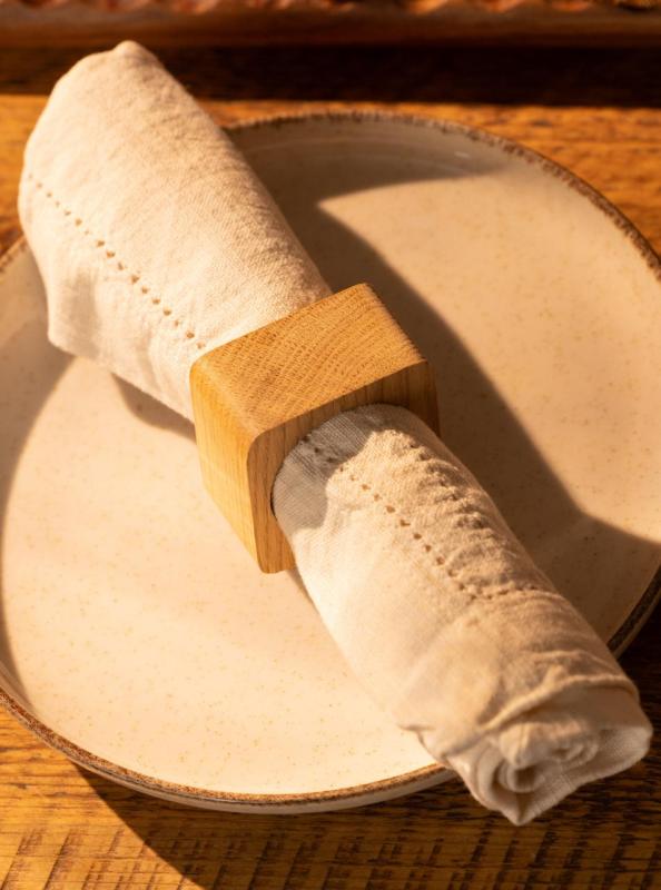 Woodsea Szalvétagyűrű Tölgy - Tölgyfa Szalvétagyűrű 5x5 cm 2 darab 1208971602