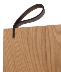 Woodsea Serving S - Tölgyfa szolgálódeszka 55x17 cm bőr fogantyúval 1208971615