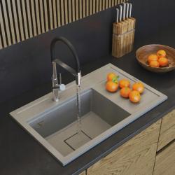 Graniteland Seta Granit Beige Homok Mosogató felépítés 80x50 cm1208971620