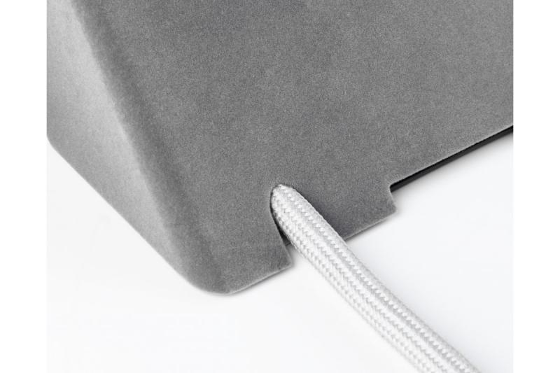 Bútorcsatlakozó SOFITO, 2xSHUKO, USB A+C, 1,5 m kábel, szürke flock