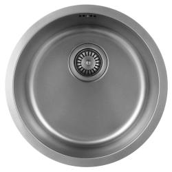 Pure.Sink Rondo Rozsdamentes acél Kerek Mosogató lapra szerelhető, aláépíthető és felépíthető 38 cm PRN38-02