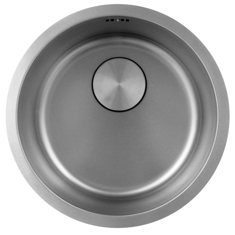Pure.Sink Rondo Rozsdamentes acél Kerek Mosogató lapra szerelhető, aláépíthető és felépíthető 38 cm PRN38-02