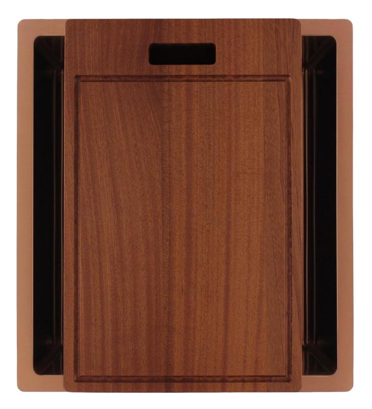 Pure.Sink Luxion Réz mosogató 36x40 cm alulról, síkba építhető és felülről szerelhető PLX3640-62