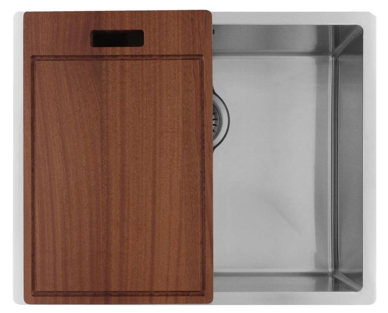 Pure.Sink Luxion Rozsdamentes acél mosogató 50x40 cm, alulról szerelhető, síkba építhető és felülről szerelhető  PLX5040-02