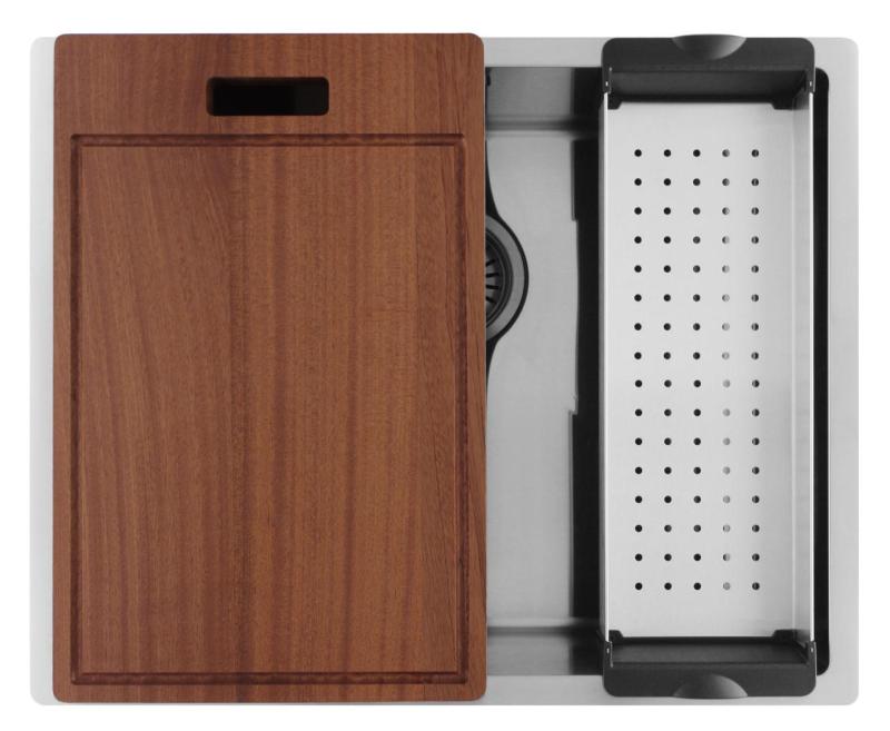 Pure.Sink Luxion Rozsdamentes acél mosogató 50x40 cm, alulról szerelhető, síkba építhető és felülről szerelhető  PLX5040-02