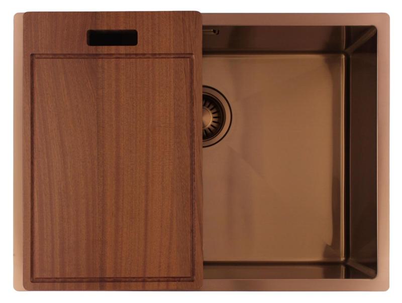 Pure.Sink Luxion Réz mosogató 55x40 cm alulról szerelhető, síkba építhető és felülről szerelhető PLX5540-62