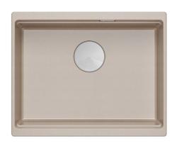 Quadri Newport II gránit alátétbeige mosogató 560x450mm rozsdamentes acél dugóval és lefolyófedéllel 1208971766