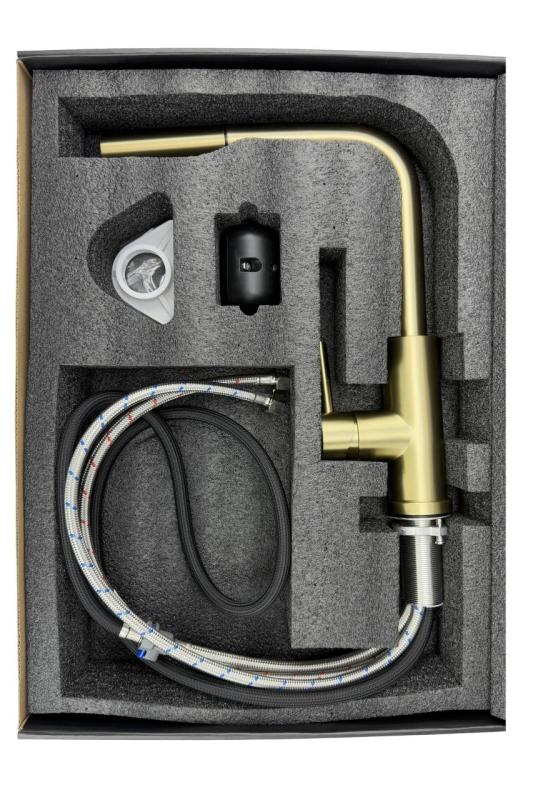 Pure.Sink Elite Steel Spark-S konyhai csaptelep PVD réz kihúzható kifolyóval PS8041-62