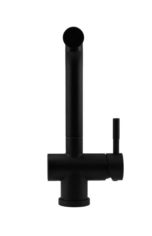 Pure.Sink Elite Steel Pulse-S konyhai csaptelep Matt Fekete kihúzható kifolyóval és permetező funkcióval PS8500-10