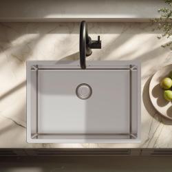 Pure.Sink Exclusivo Speciális 35 cm hosszú rozsdamentes acél mosogató 50x35 cm 10 mm sugarú PEX5035-02