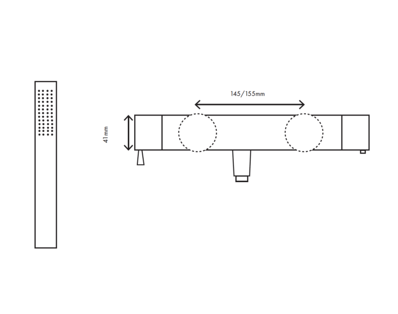 MURO TUA zuhanycsaptelep zuhanygarnitúrával, króm M1.B1.CR