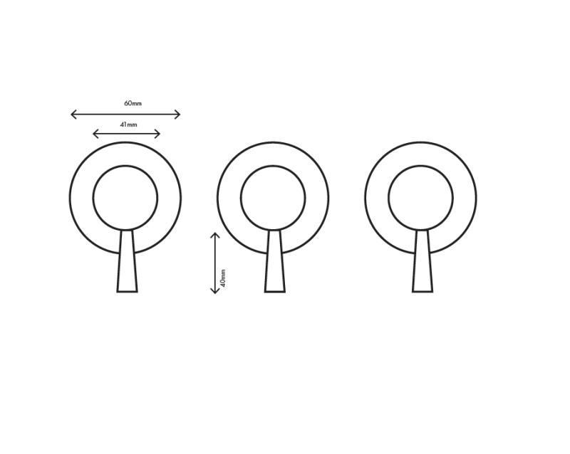 MURO TUA falba építhető csaptelep 2 zárócsappal, króm M1.B34.R.CR