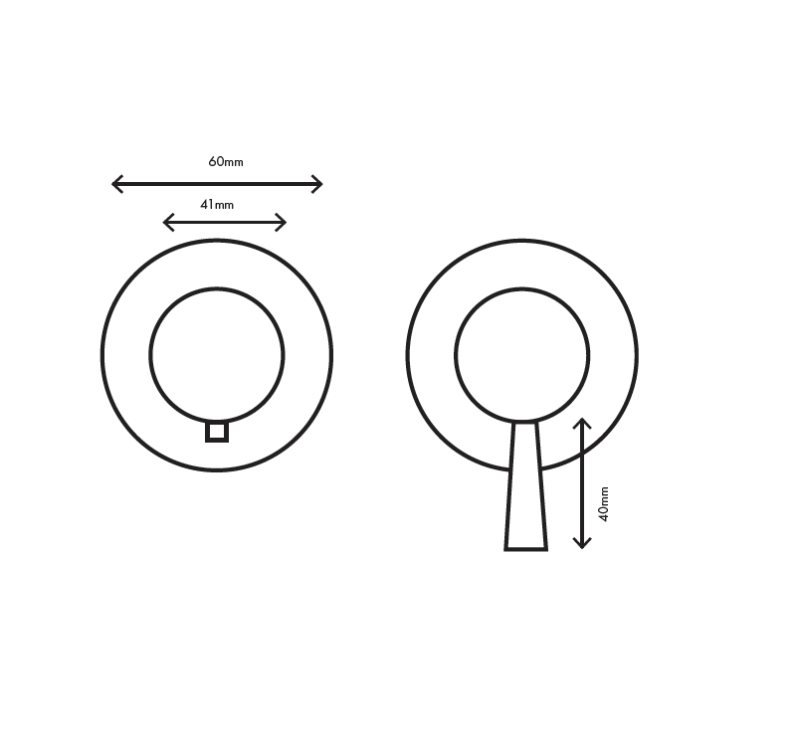 MURO TUA beépíthető zuhanytermosztát csaptelep 2 kivezetéssel, króm M1.B32T.R.CR