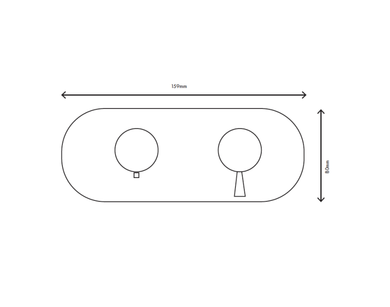 MURO TUA beépíthető zuhanytermosztát csaptelep 1 kimenettel, króm M1.B31T.S.CR