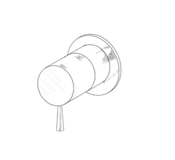 MURO TUA beépíthető 3-utas átkapcsoló króm M1.B33.3.CR