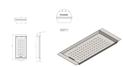 Massimo kiegészítő betétfülke, matt fekete, 183x430x19 mm