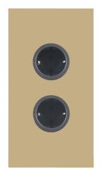 Indux Corner Еnergiezuil 2 csatlakozóval, földelt, arany 1208972283