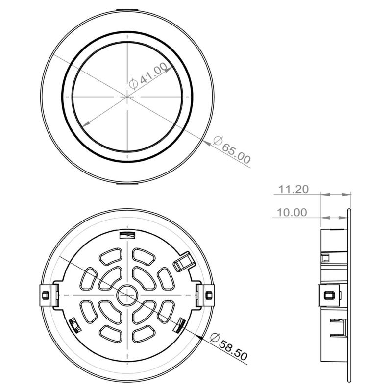 Indux Luma Kis beépíthető konyha Multi Tone LED szett 4 spotlámpa Fehér 1208972388