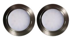 Indux Luma beépíthető konyha Multi Tone LED szett 2 spot rozsdamentes acél megjelenésű 1208972400